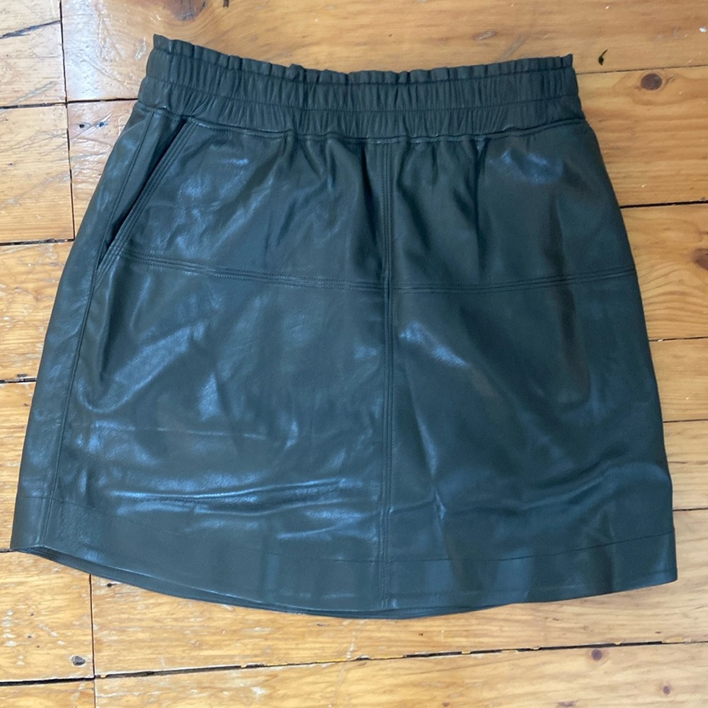 Melissa Nepton vegan leather miniskirt